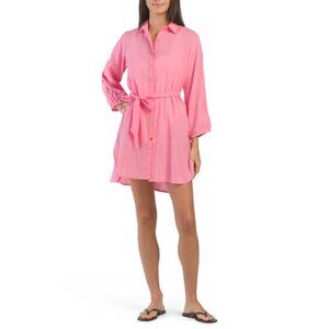 DEBBIE KATZ Pink Bridget Cover-up Dress